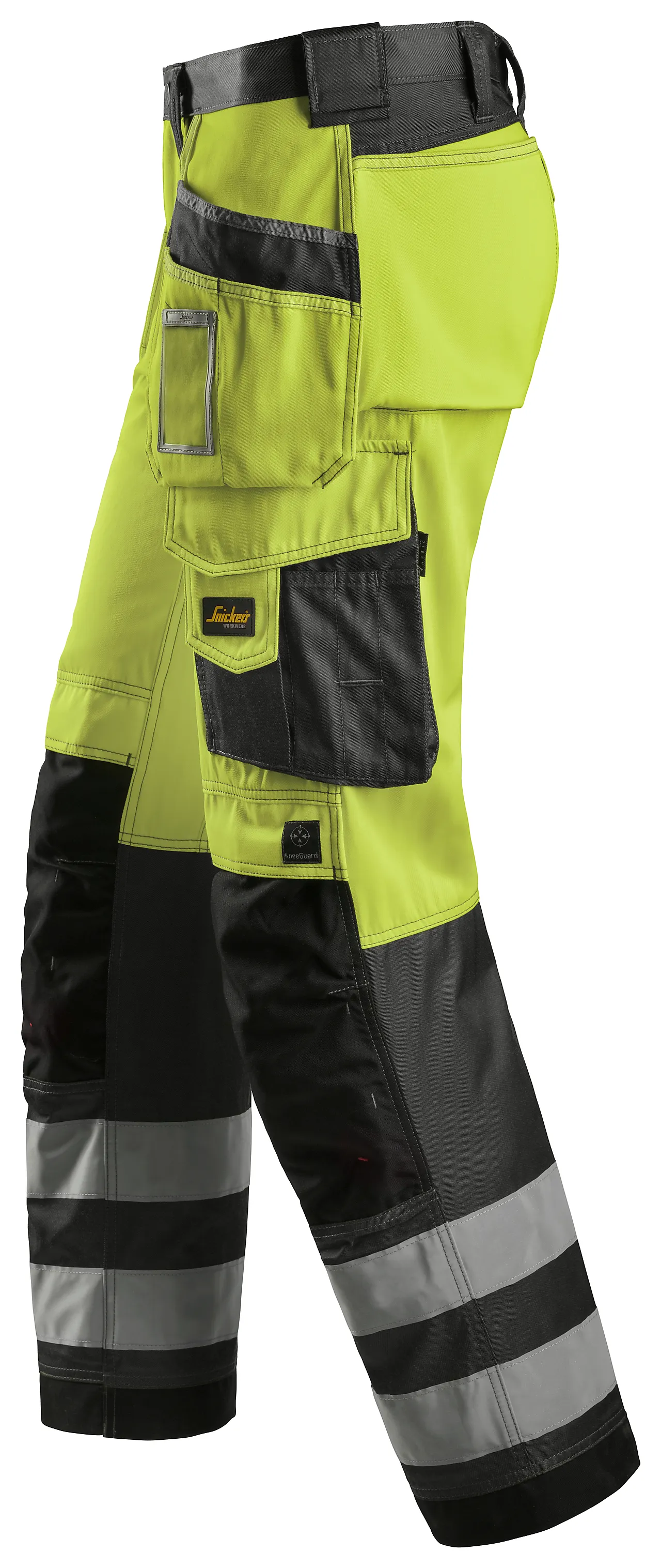 Arbeidsbukse high-vis 3233 gul/sort str 184 null - null - 2 - Miniatyr