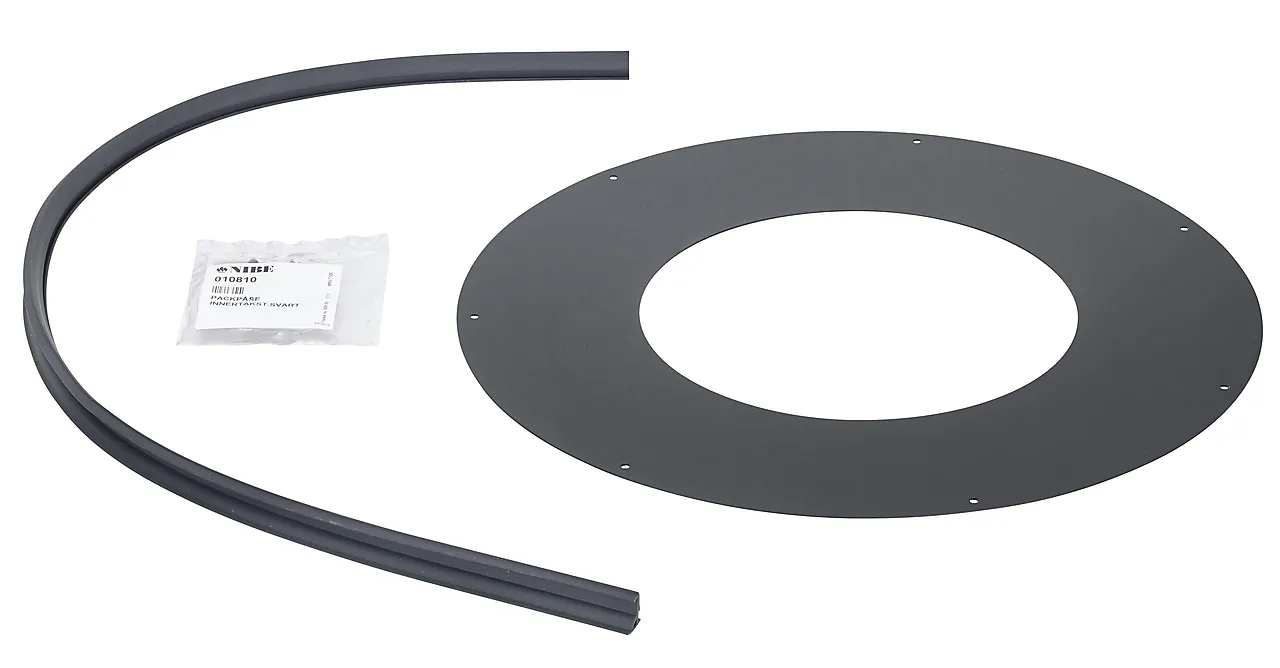 Dekkplate helisolert 36-45gr svart