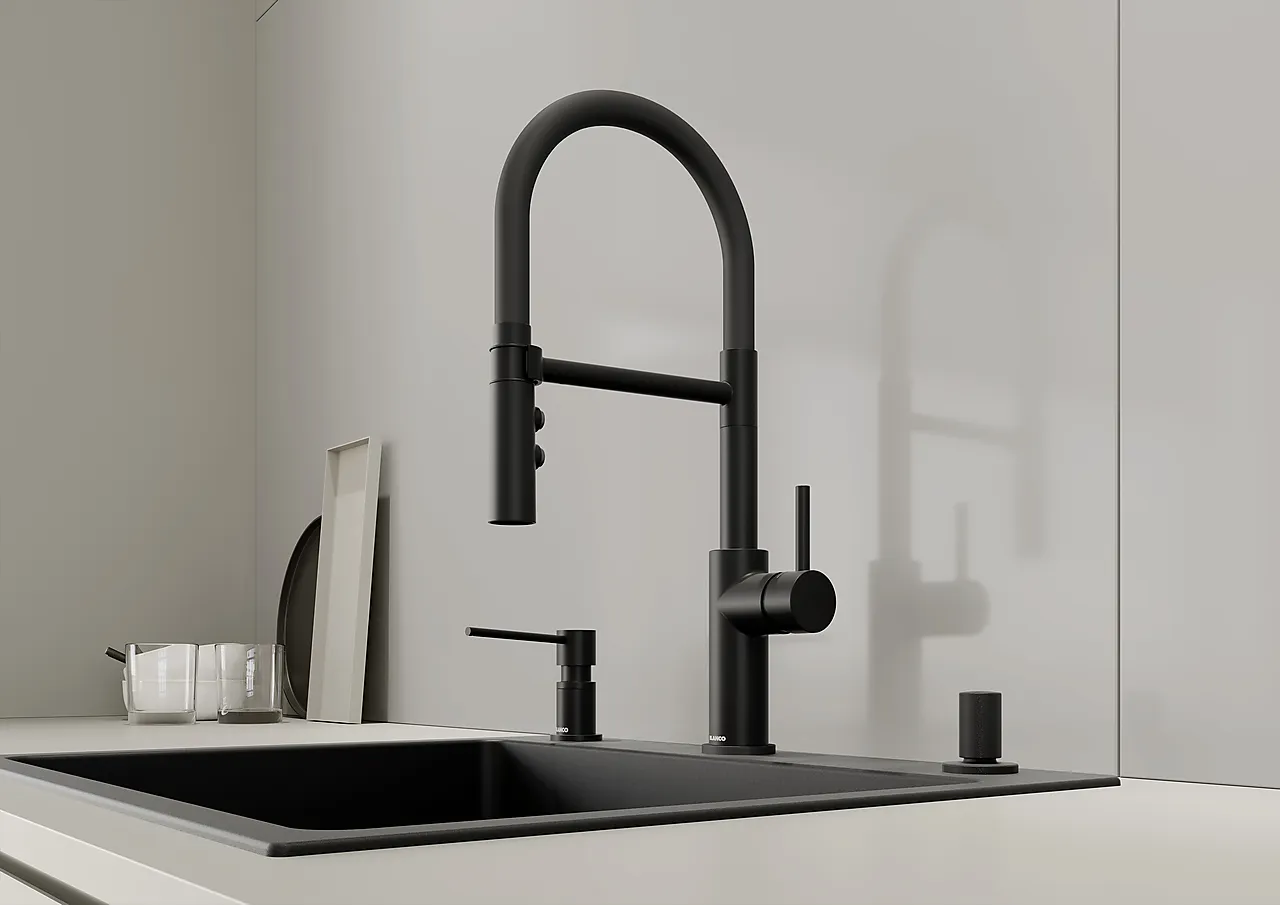 Blandebatteri sort Catris S Flexo