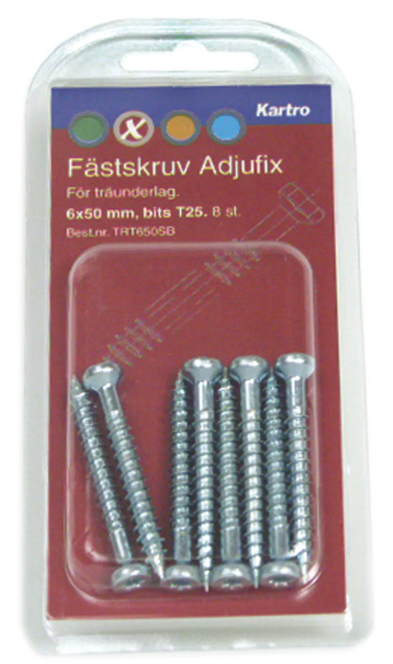 Treskrue elf 6x50 adjufix bk adjufix tx25 blisterkort a8
