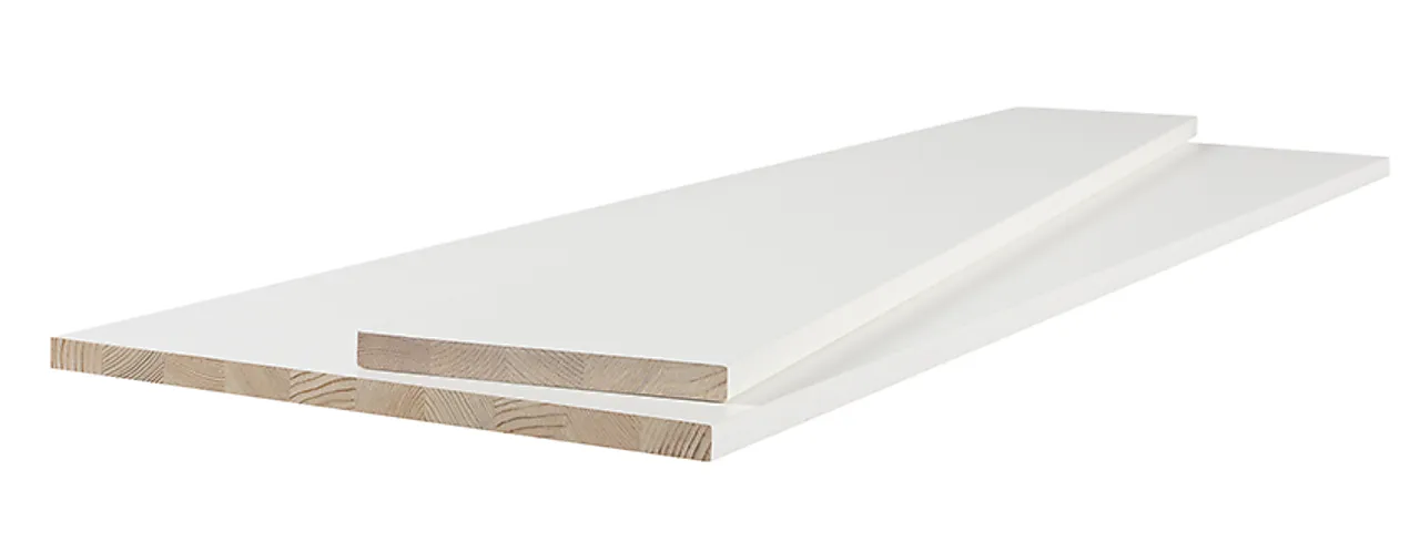 Hobbyplate  hvitmalt furu 18x200x2400 mm null - null - 2 - Miniatyr