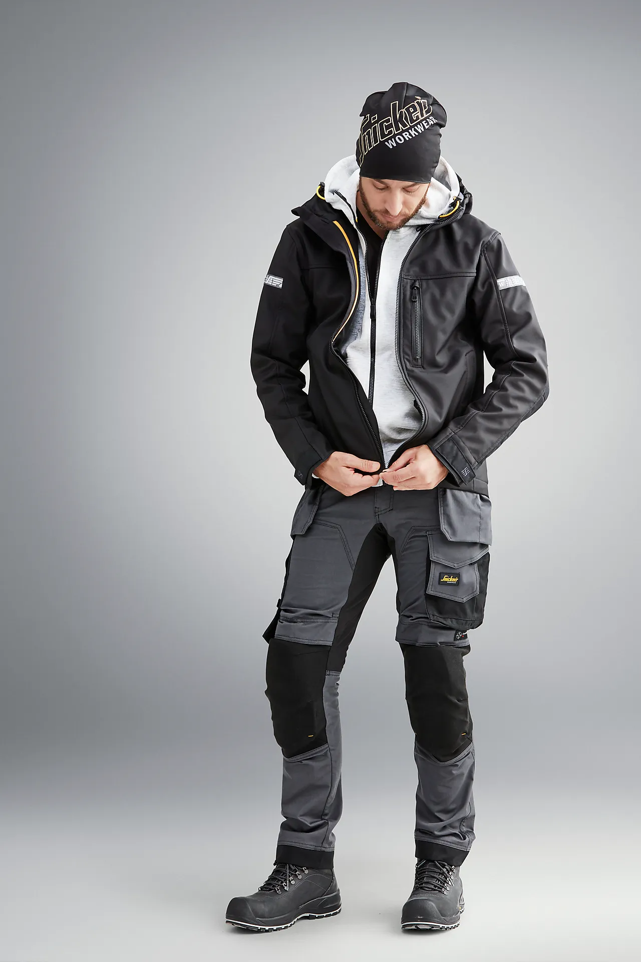 Håndverksbukse 6241 AllroundWork Grå/sort  50 null - null - 3 - Miniatyr