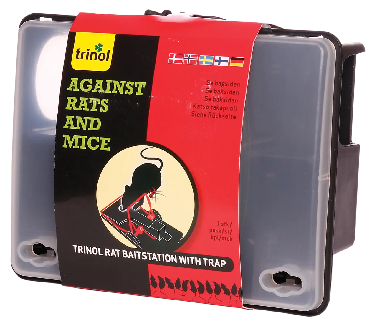 Åtestasjon rotte med felle