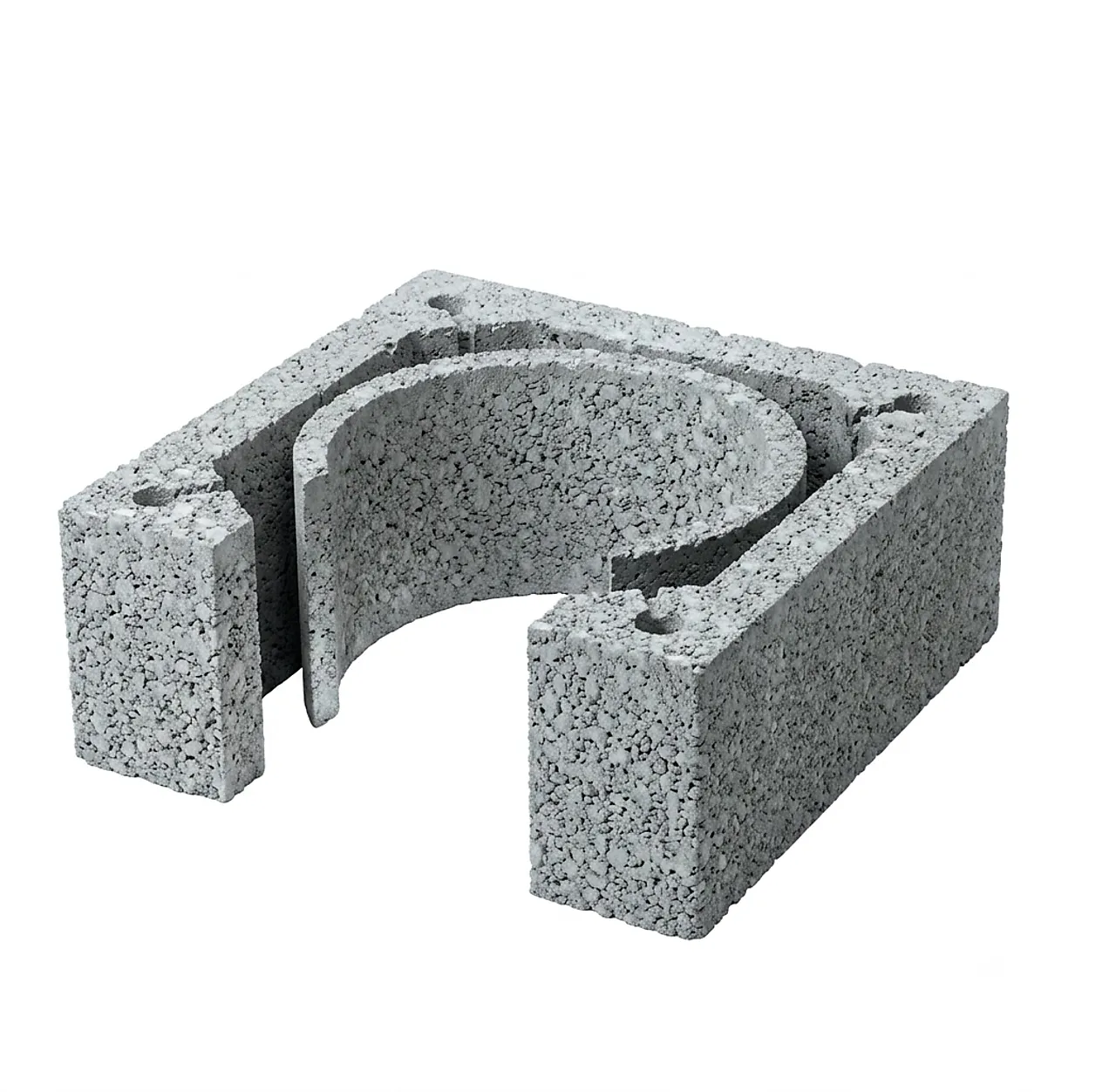 Sotlukeelement 40x40x18,5 ø16 sv solid vent