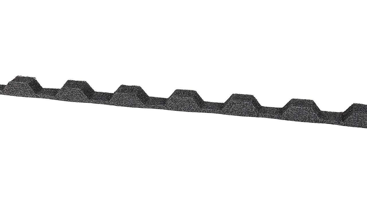 Tettebånd TR20 2350 mm til profilerte takplater. Tettebånd TR20 2350 mm til profilerte takplater.