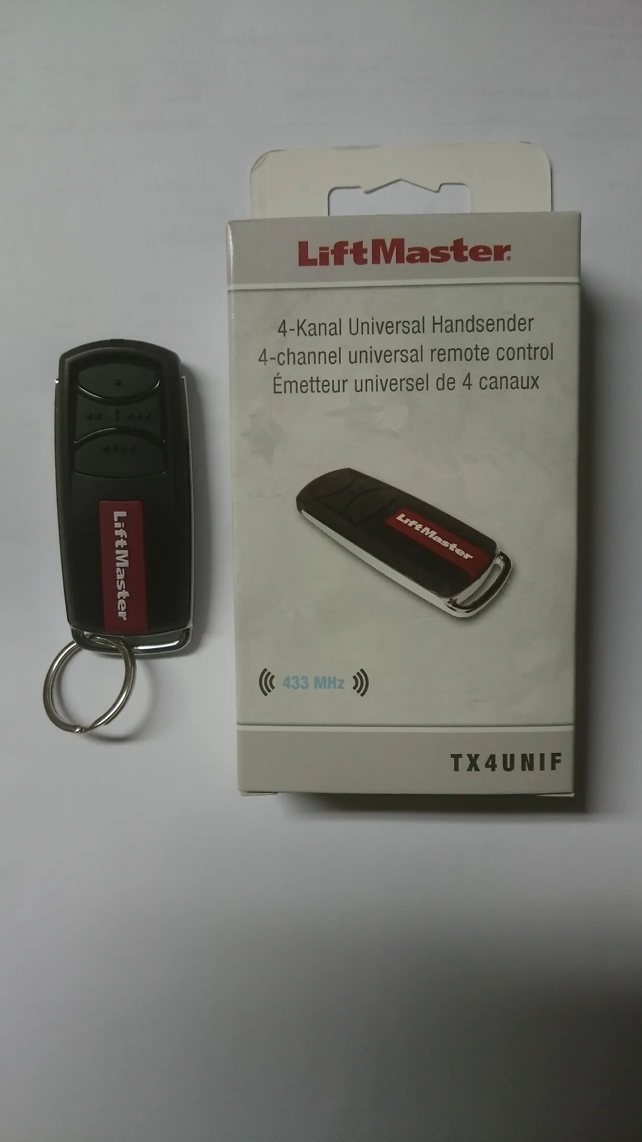 Portåpner sender lm tx4unif liftmaster uni 433mhz rolling code