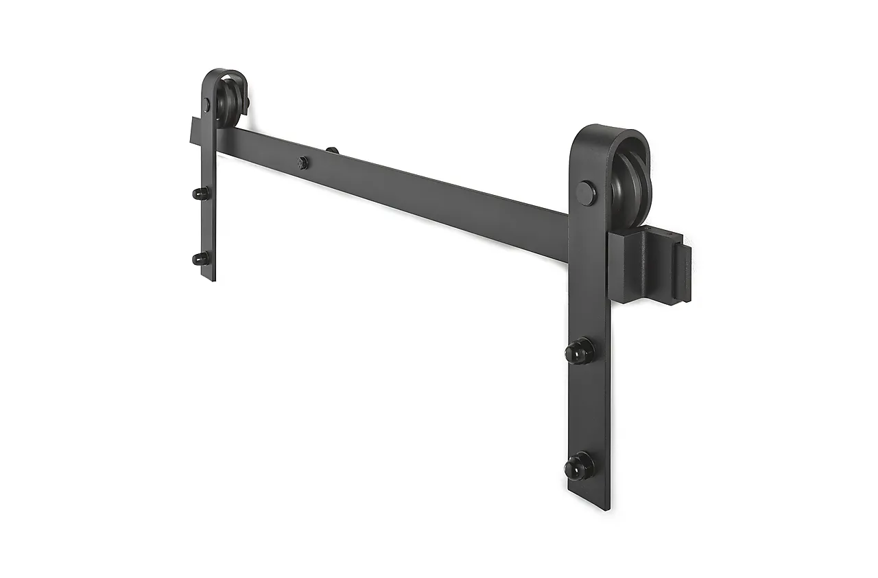 Skyvedørsbeslag retro 2 meter sort