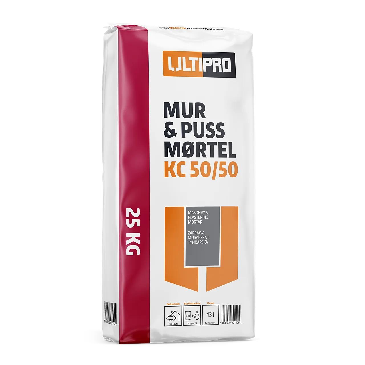 Murmørtel KC 50/50 25 kg Murmørtel KC 50/50 25 kg