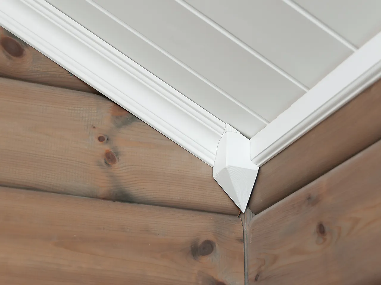 Taklist furu profilert hvit bomull S0502-Y 16x70 mm null - null - 2 - Miniatyr