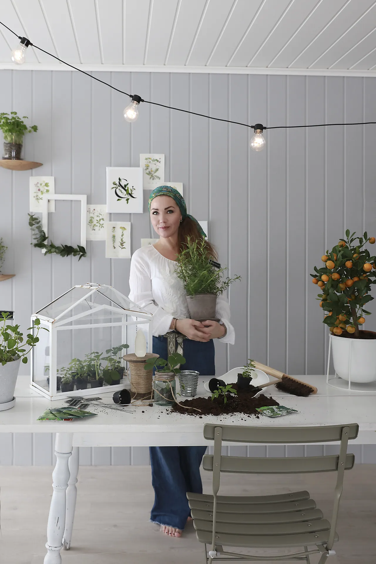 Veggplate trefiber 2390 Skygge mist null - null - 3 - Miniatyr