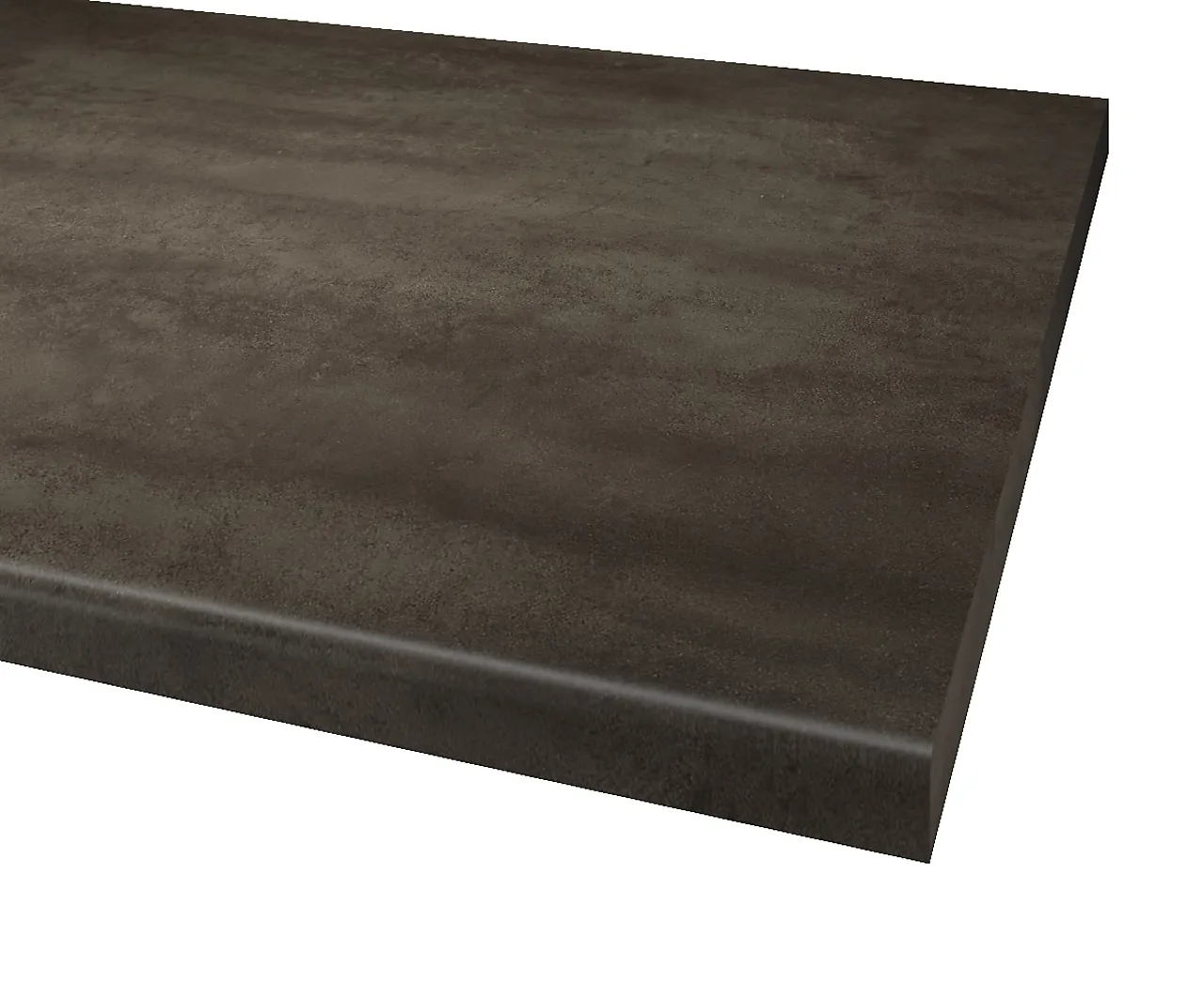 Benkeplate laminat postform cement dark