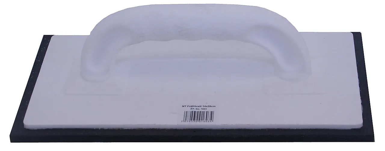 Fugebrett 14x28 cm sortgummi