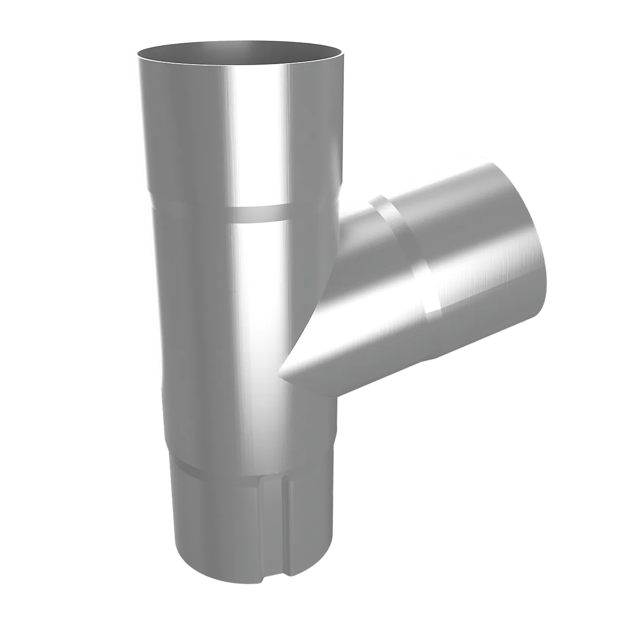 Grenrør til takrenne 70 mm 75 grader ubehandlet Grenrør til takrenne 70 mm 75 grader ubehandlet