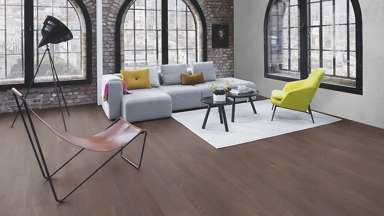 Parkett Eik Elephant Grey 3-stav Live Pure lakk null - null - 3 - Miniatyr