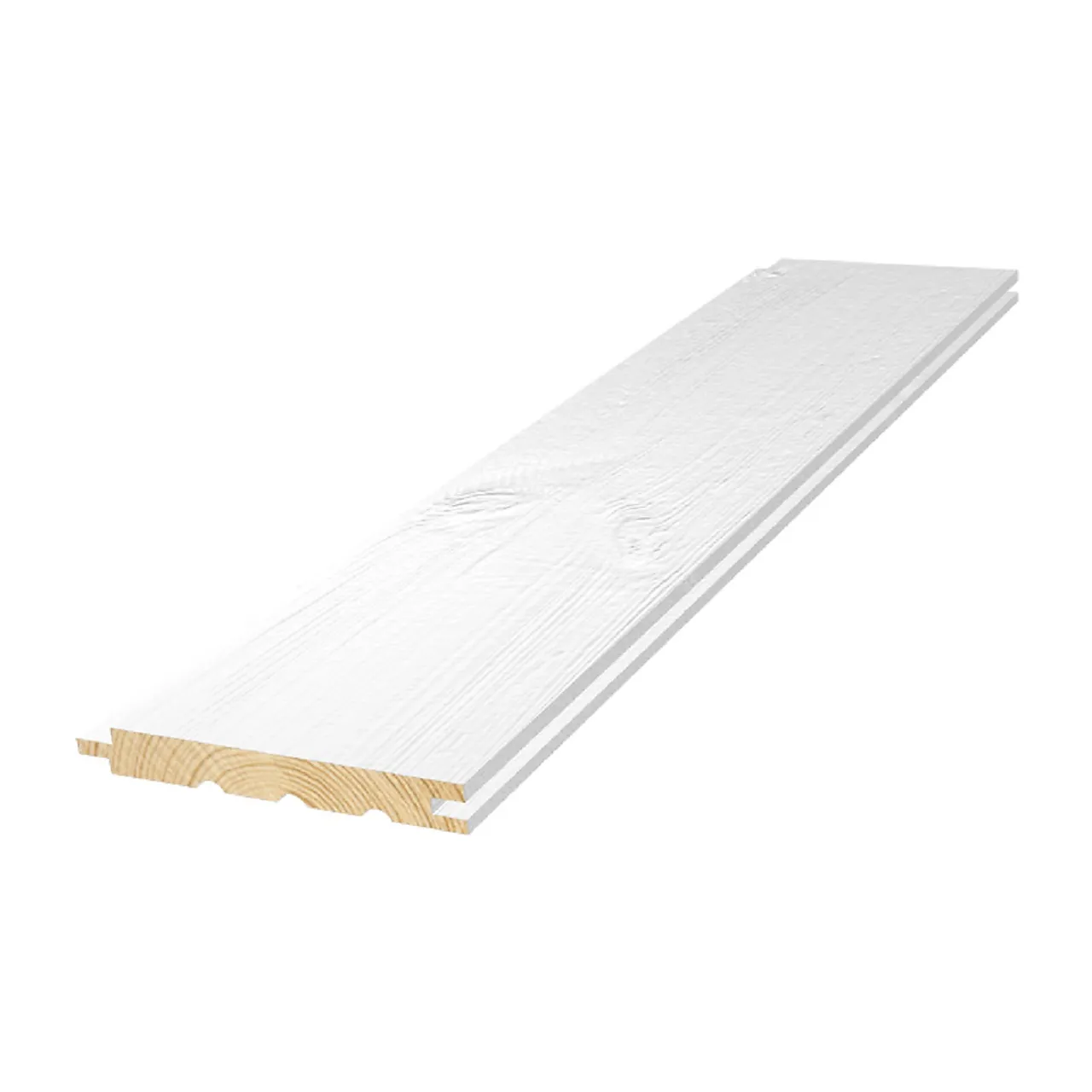 Furu 13x120x2390 sprekk s0502y malt kvistfri panel m spikerfals