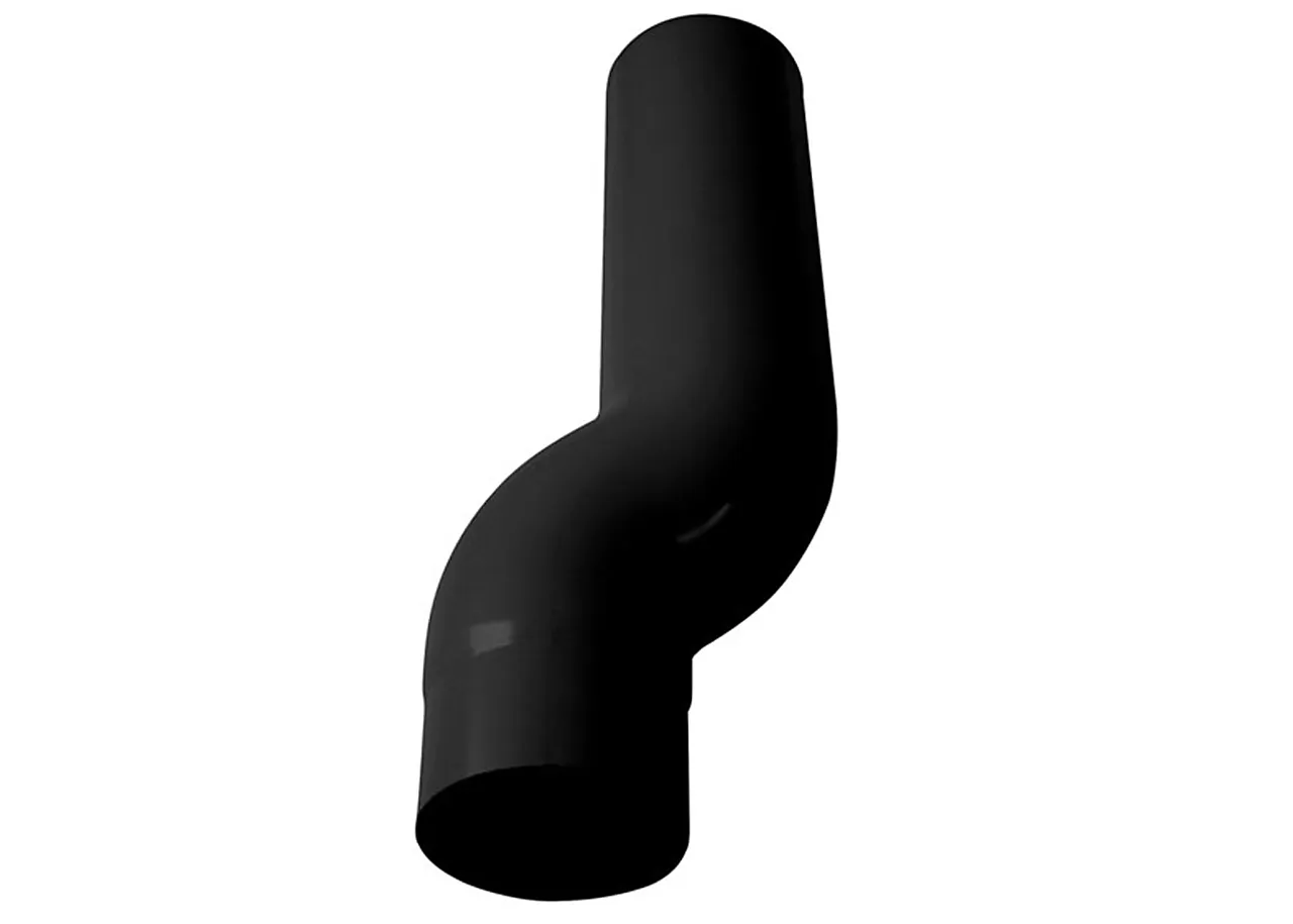 Nedførsel til nedløpsrør 75 mm sort