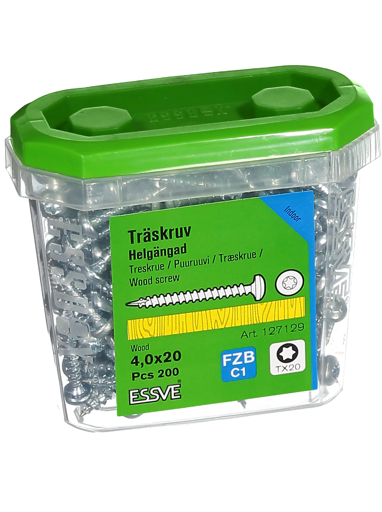 Treskrue inv ph hg 4x20 fzb panhode helgjenget a-200 null - null - 2 - Miniatyr