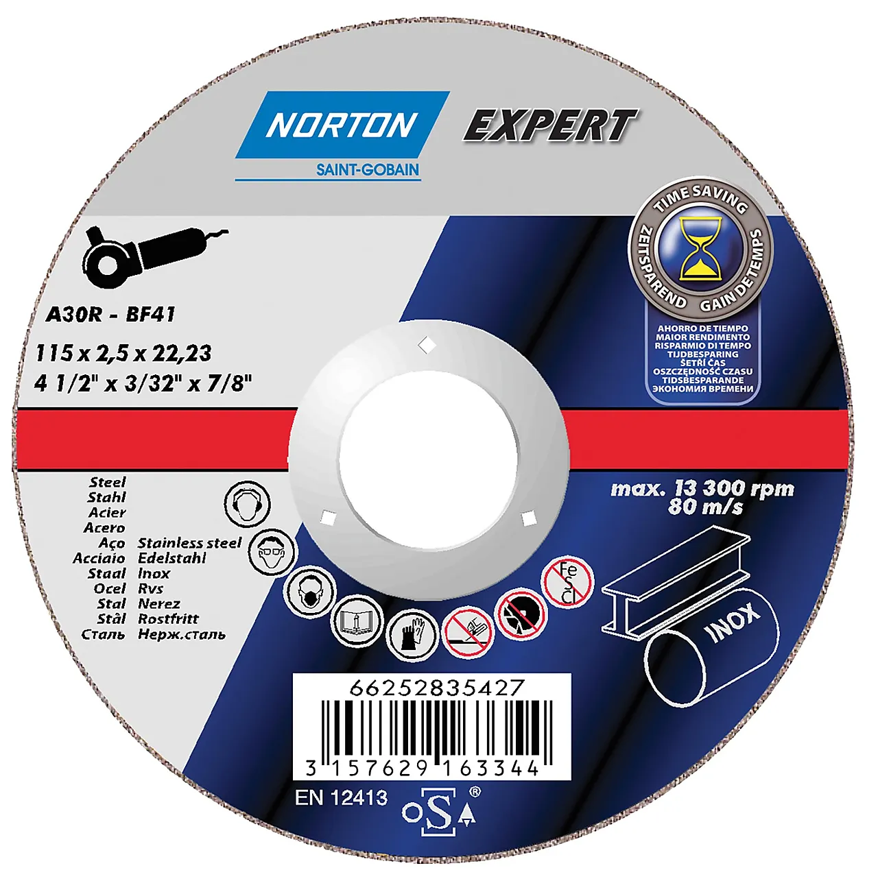 Kappeskive stål 125x2.5 ne Kappeskive stål 125x2.5 ne