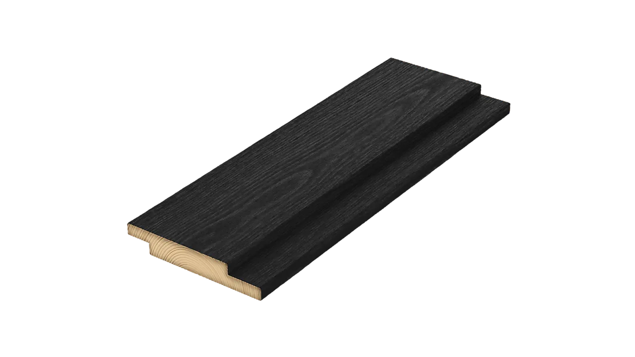 Marnar Bruk Royal furu 19x123 nordisk sort DF rett skygge