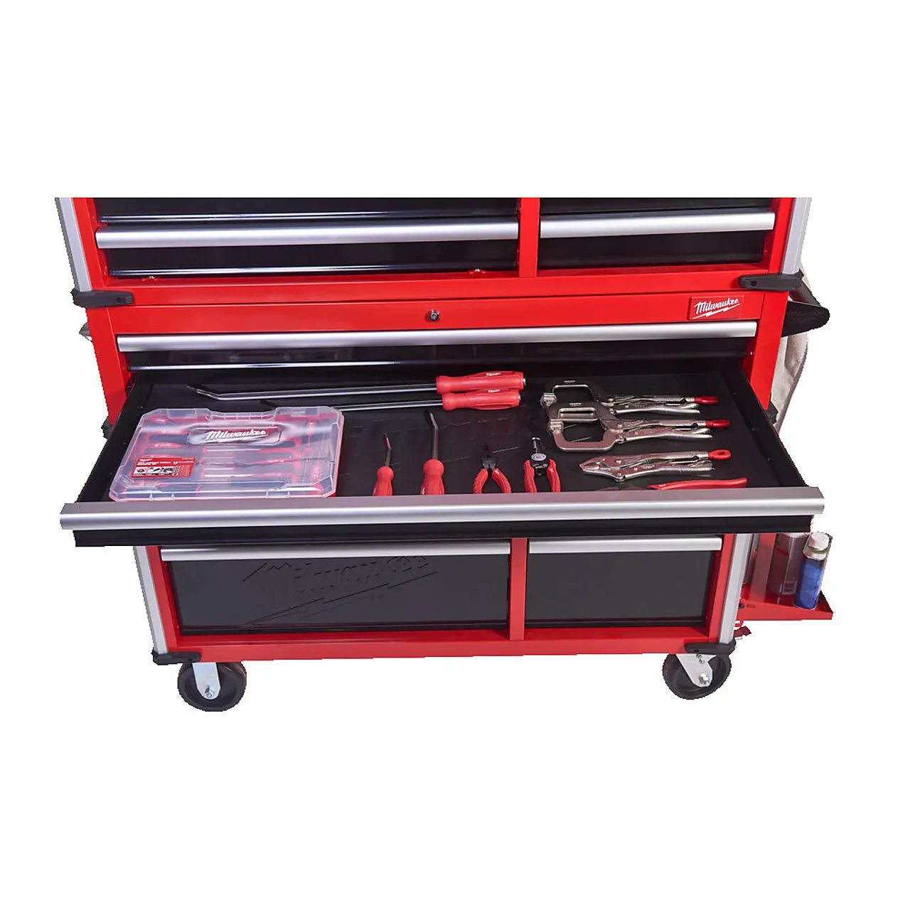 Milwaukee verktøyvogn 10 skuffer 117 cm null - null - 2 - Miniatyr