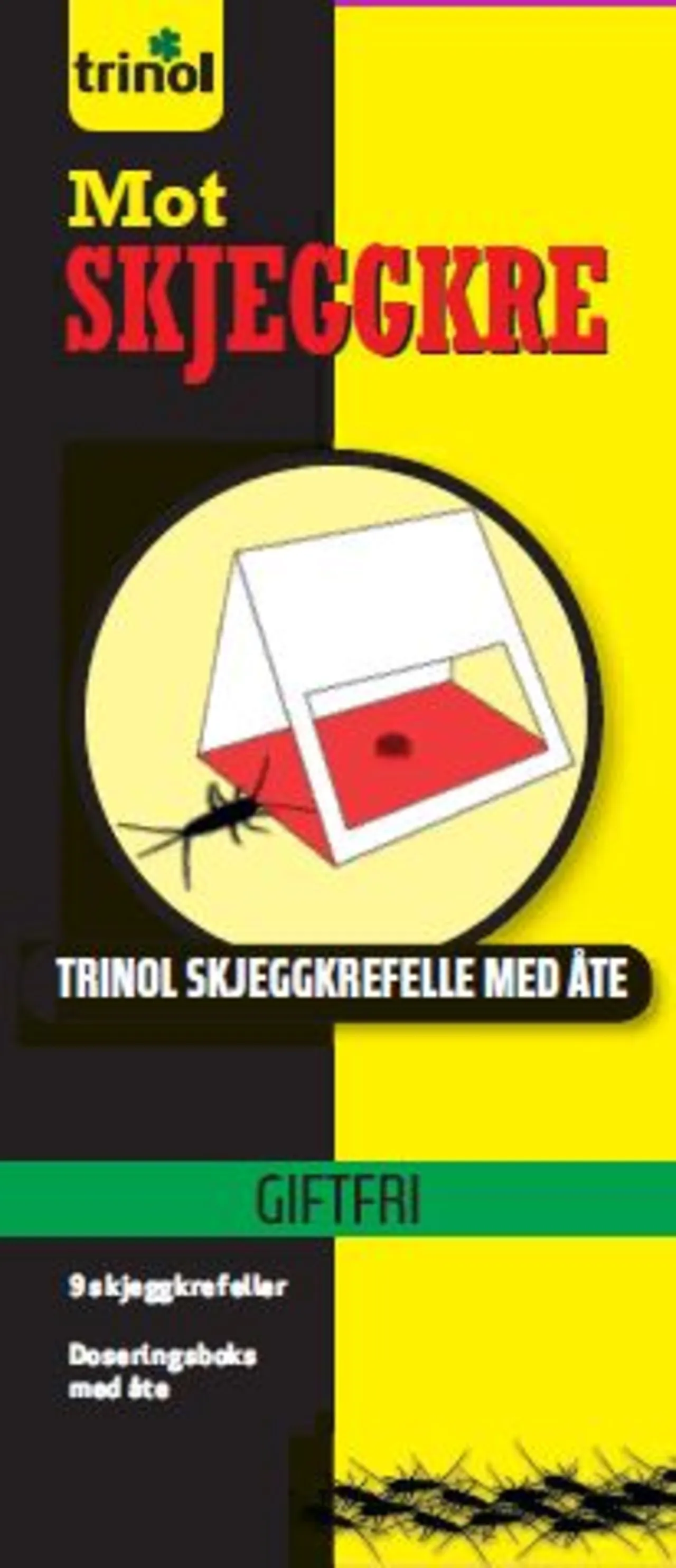 Skjeggkrefelle med åte 9 limfeller