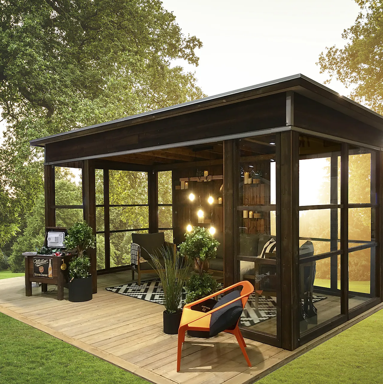 Hagestue brun royal modell 1806 null - null - 2 - Miniatyr