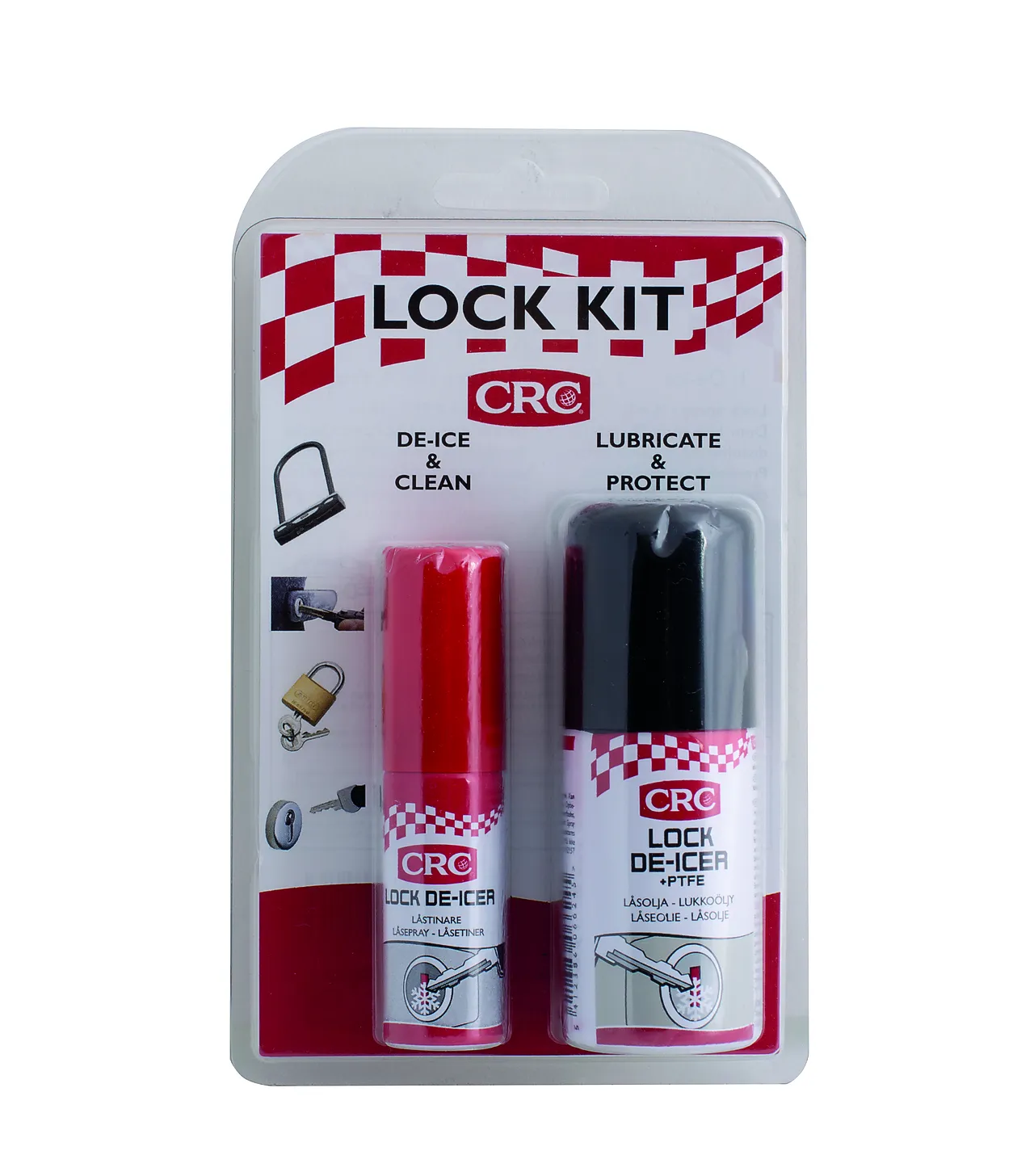 Låsolje m ptfe+ låsspray crc