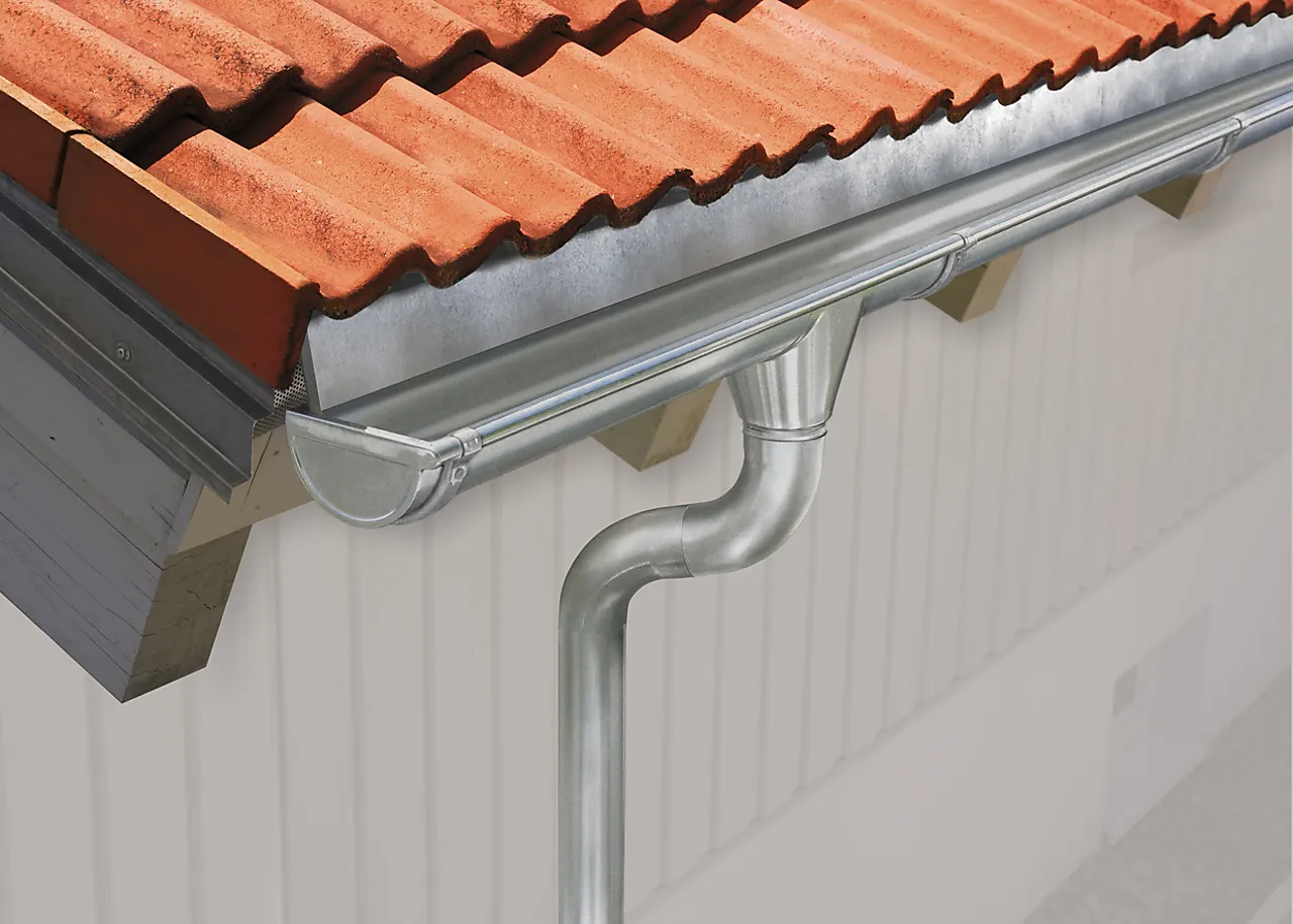 Rennekrok kasse 11 (5") galv stål retro takrenne