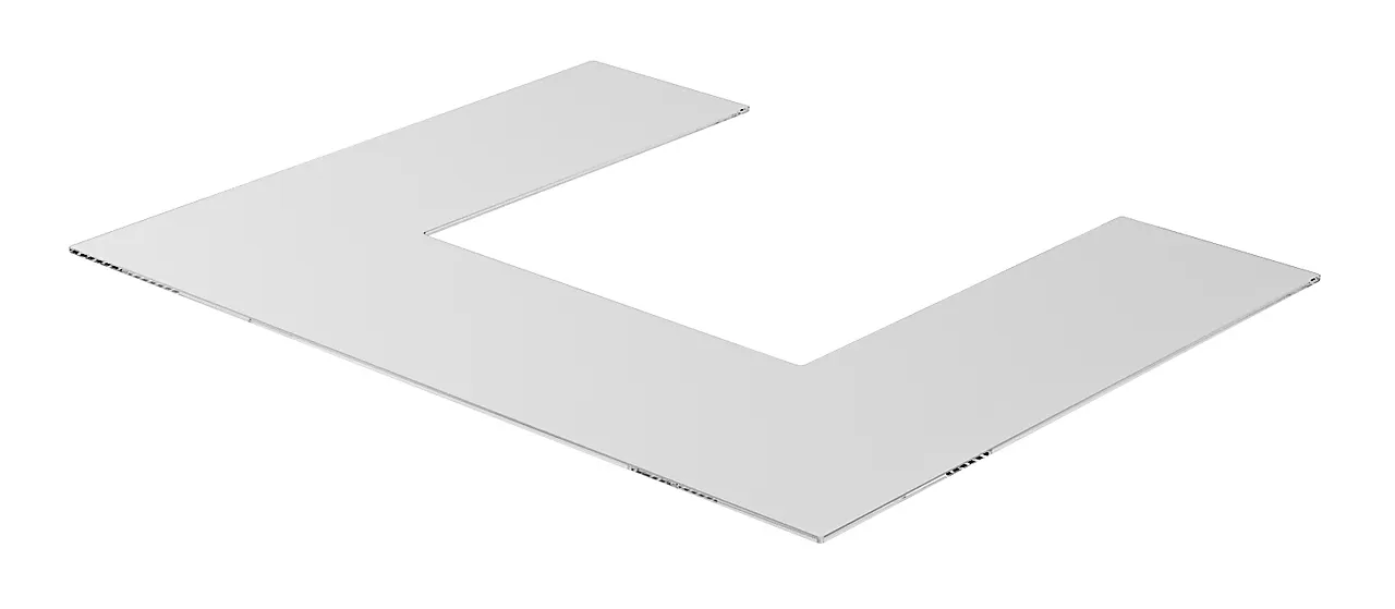 Gulvplate klart glass capri