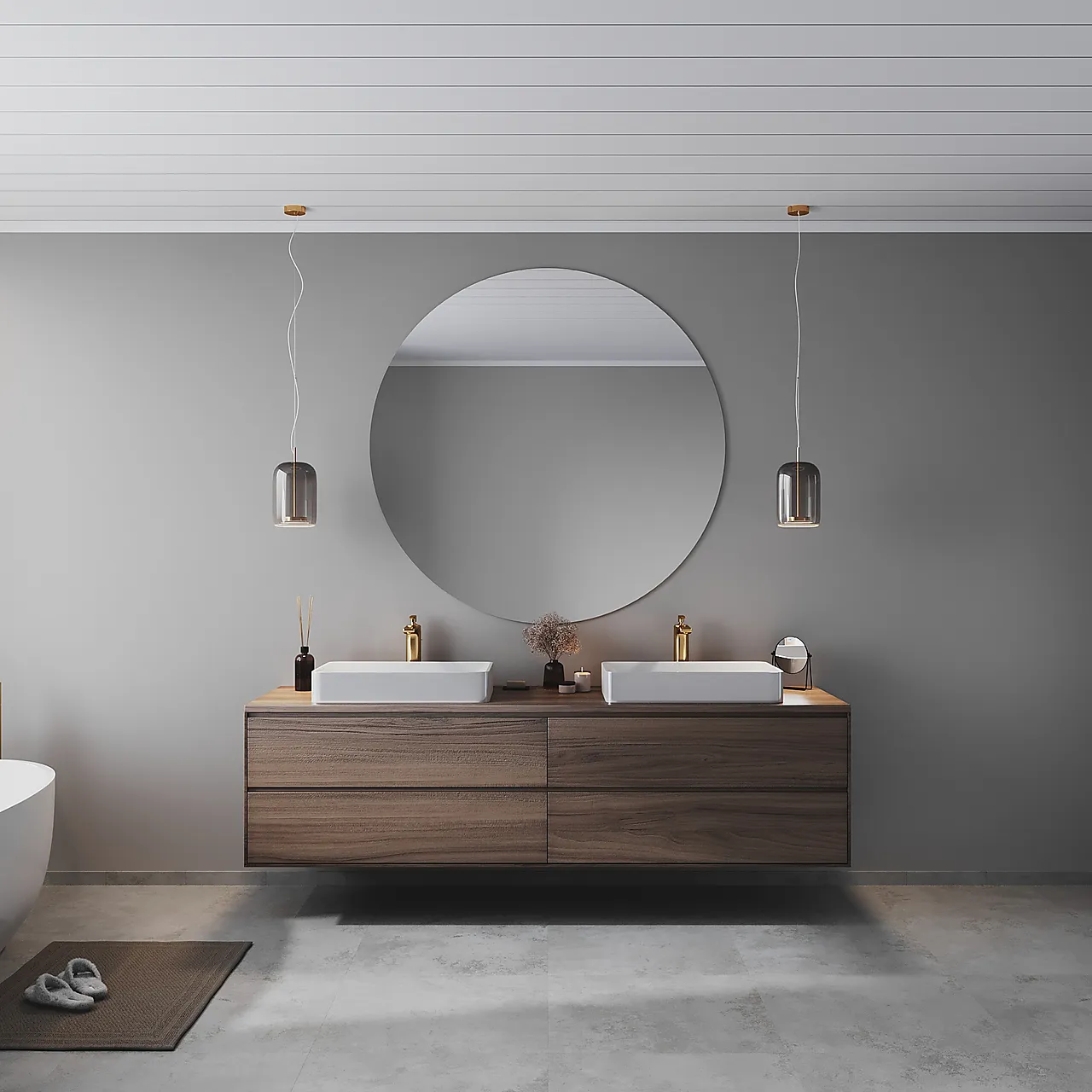 Smartpanel bad light grey S dekor 271 620x2390x11 mm Smartpanel bad light grey S dekor 271 620x2390x11 mm