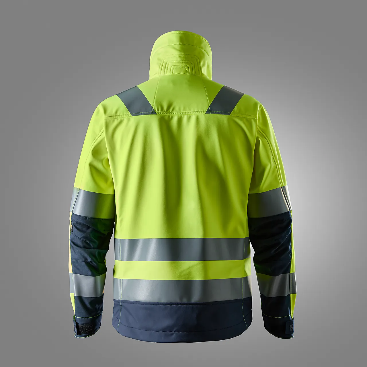Jakke softshell highvis gul/mørk blå XS null - XS - 3 - Miniatyr
