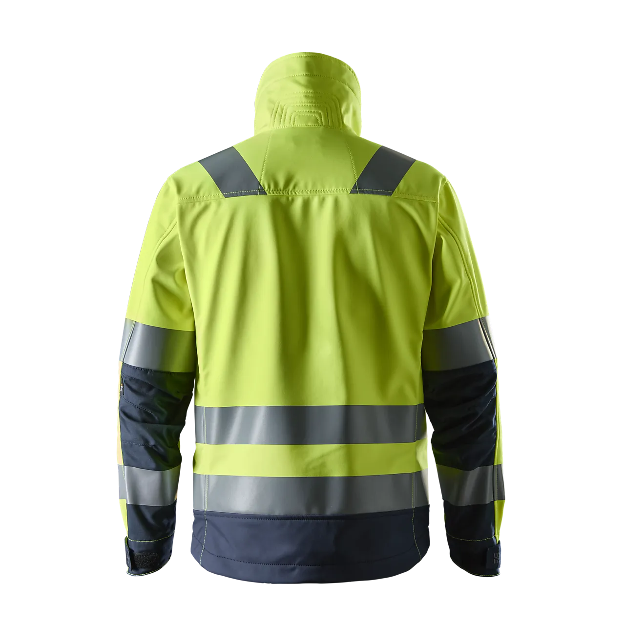 Jakke softshell highvis gul/mørk blå M null - M - 3 - Miniatyr