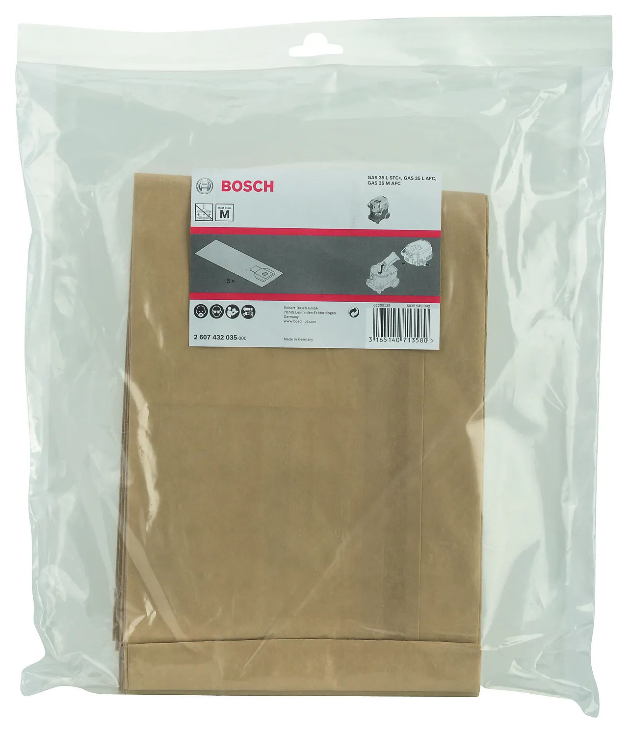 Støvsugerpose av papir