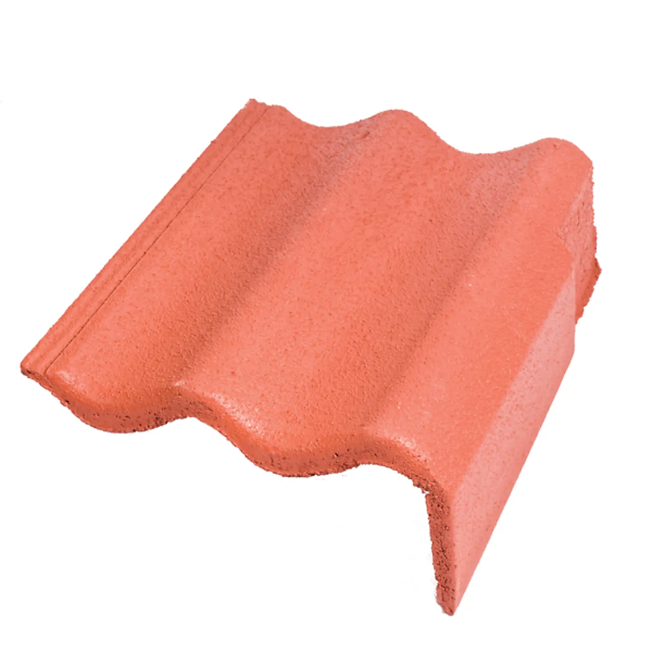 Takstein gavl høyre ru rød skarpnes null - null - 2 - Miniatyr