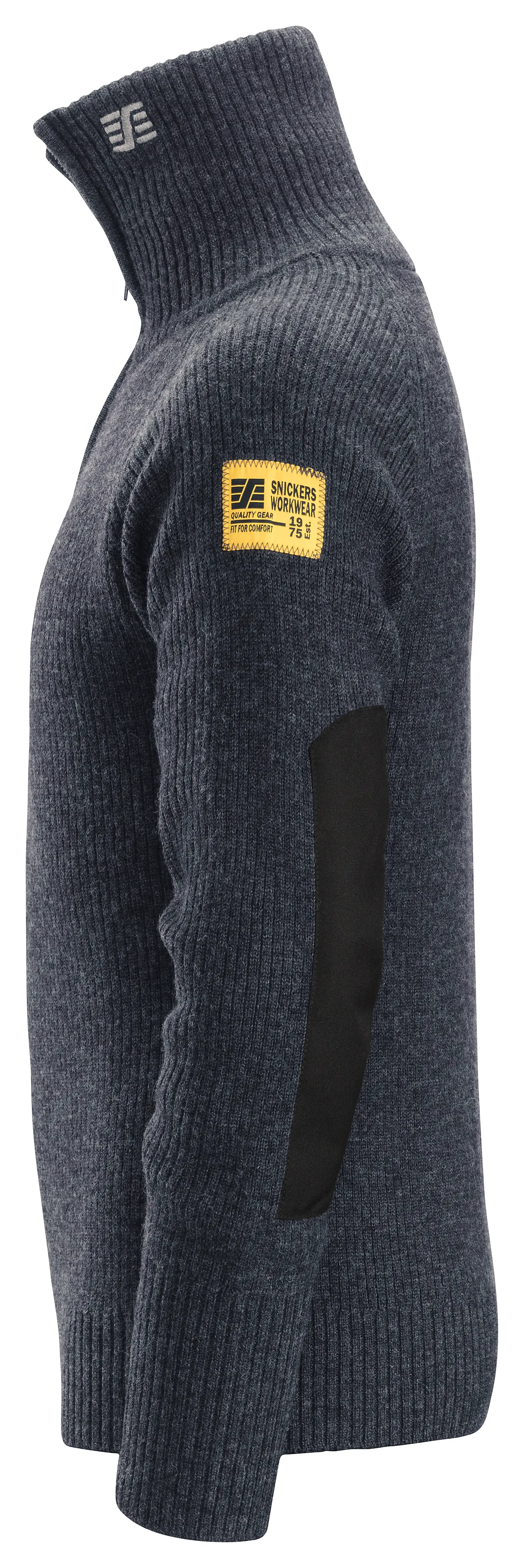 Snickers ullgenser 2905 mørk blå S med kort glidelås null - S - 2 - Miniatyr