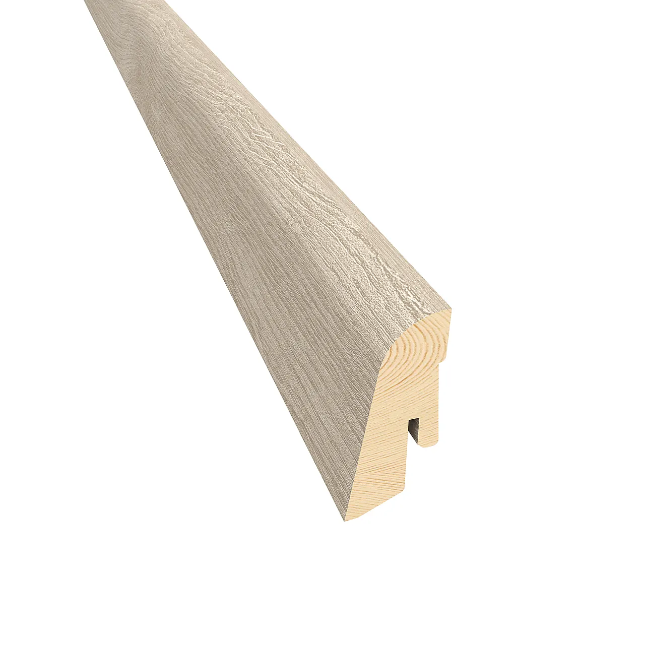Sokkellist finert og lasert 19x40x240 mm, eik Nouveau snow null - null - 2 - Miniatyr