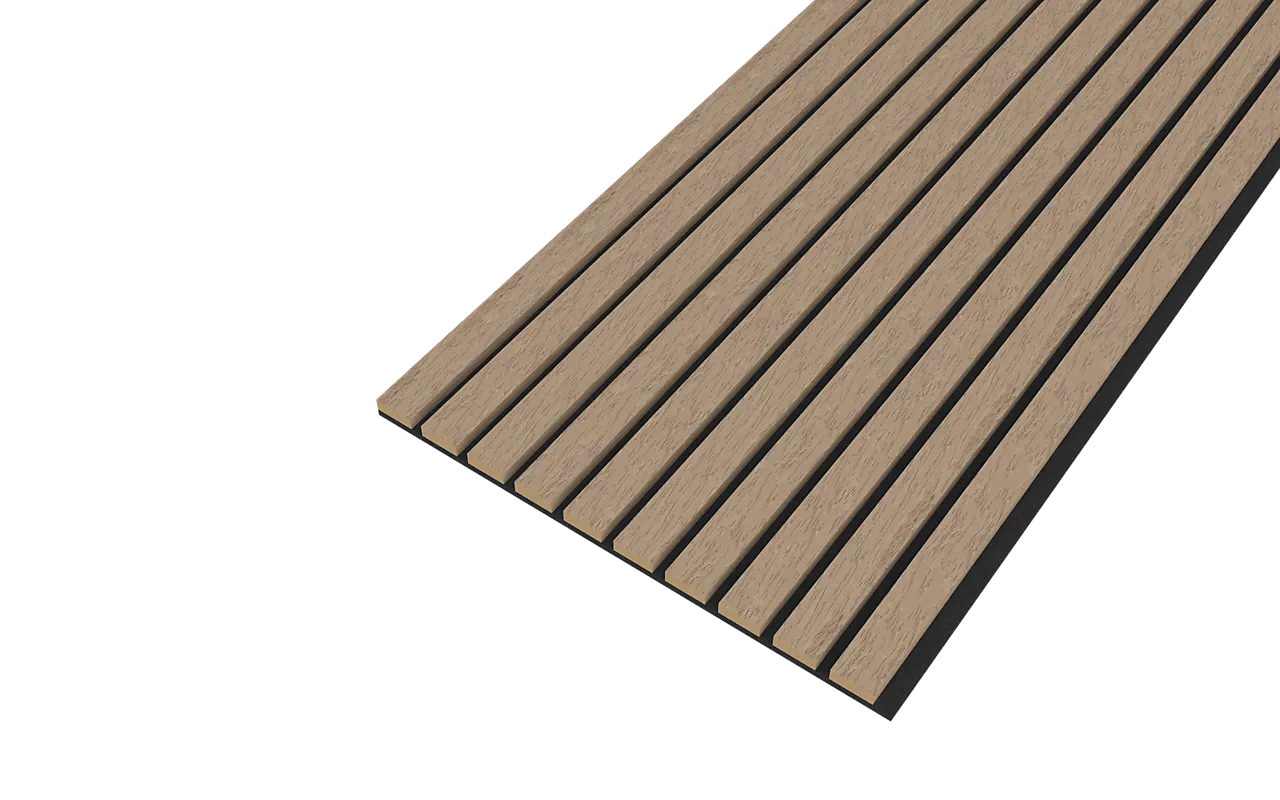 Spilepanel MDF 600x2400 mm valnøtt Spilepanel MDF 600x2400 mm valnøtt