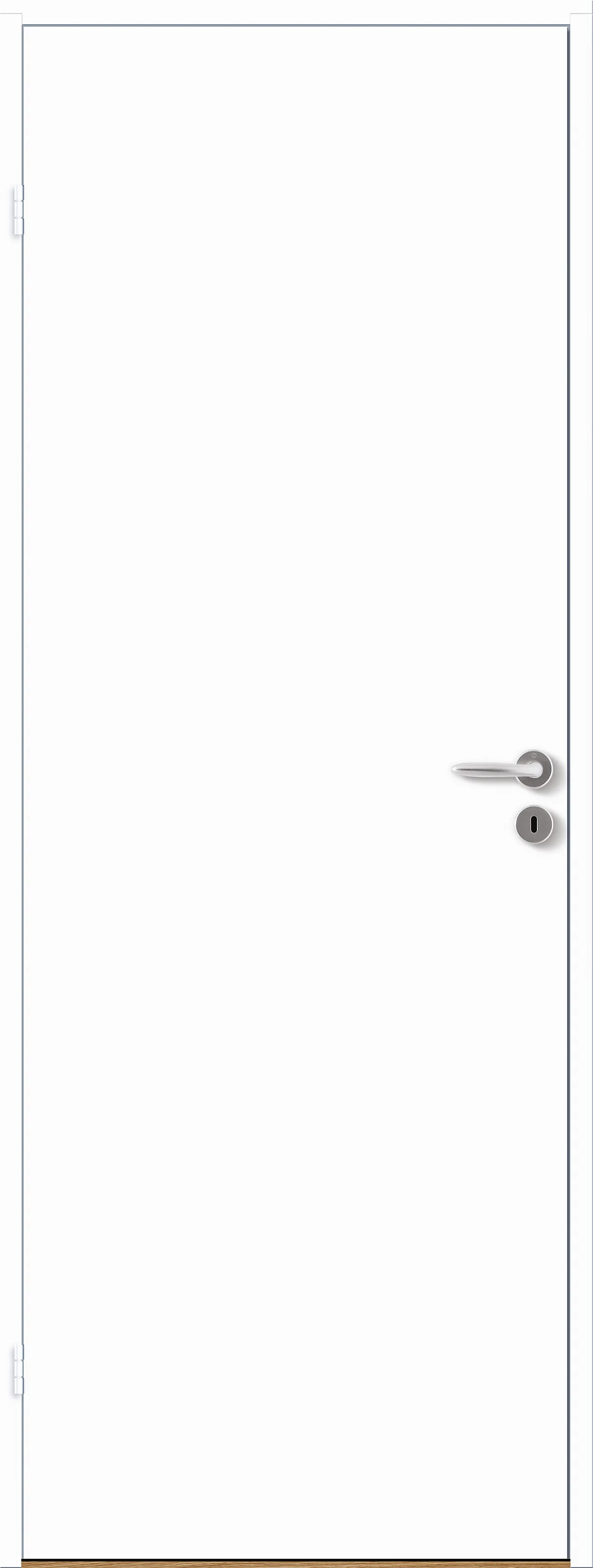 Innerdør Sletten Kompakt klassisk hvit 80x210 cm