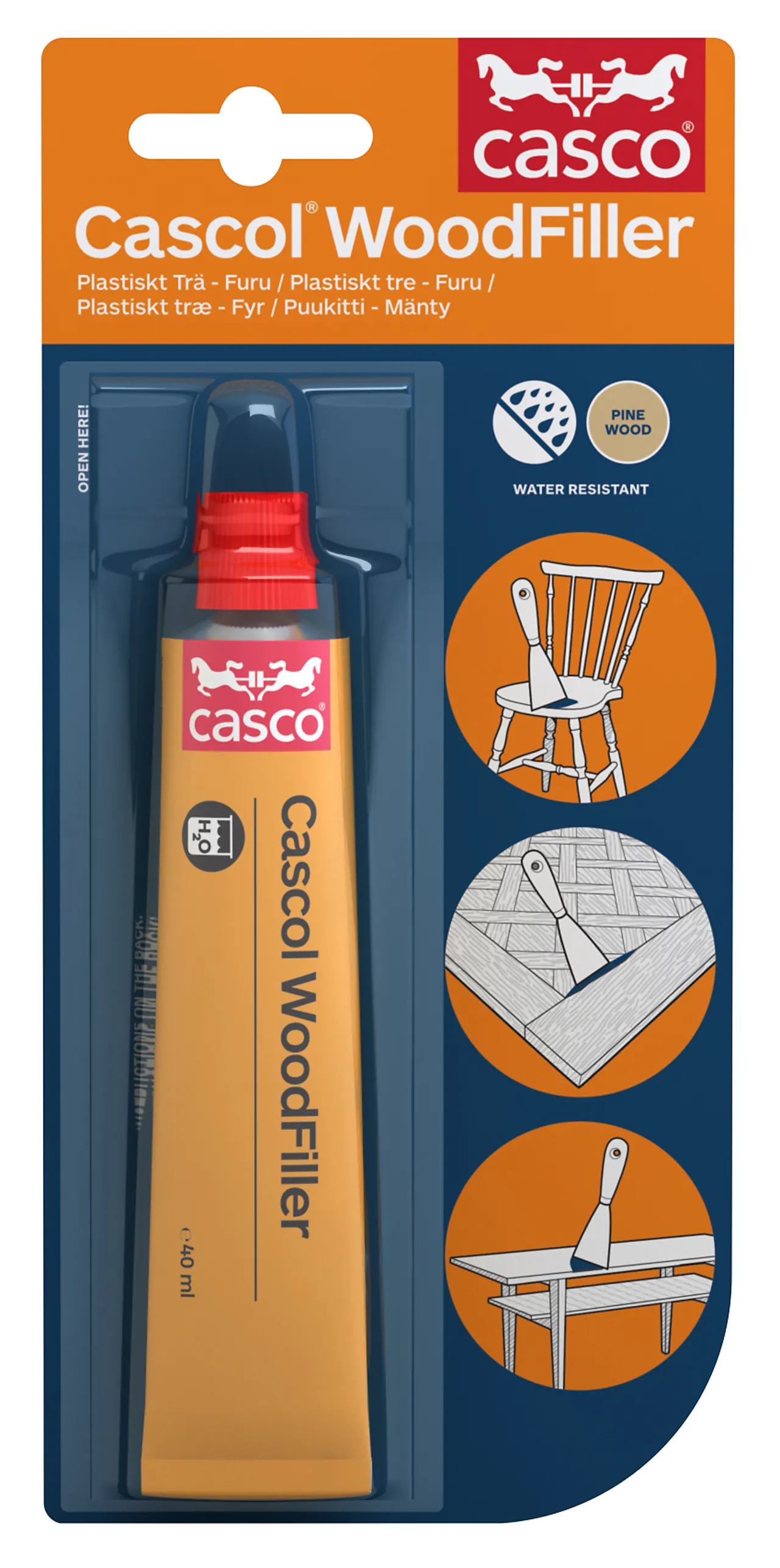 Formtre woodfiller furu 40 ml