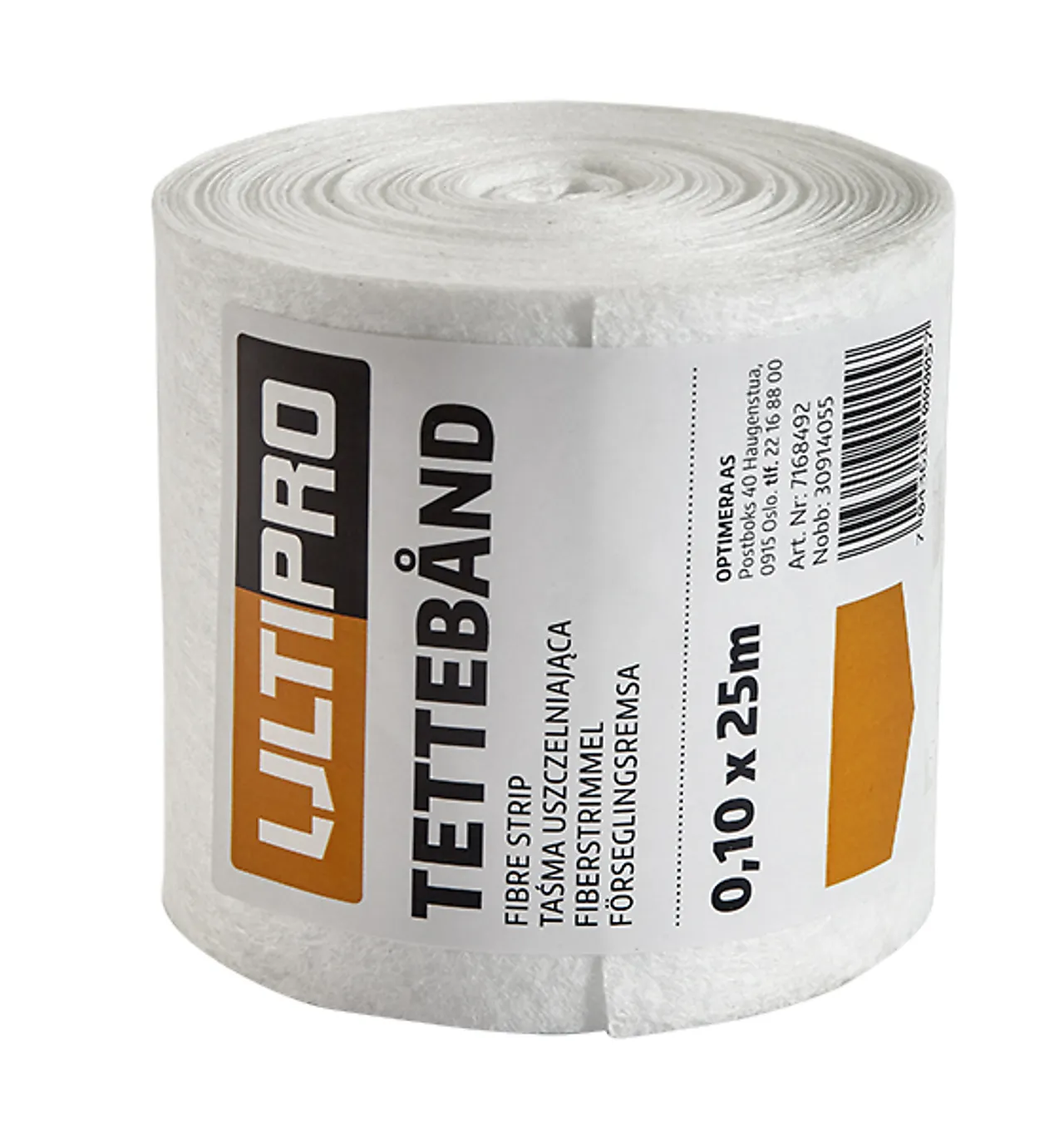 Ultipro tettebånd 10cmx25m for hjørne og overgang