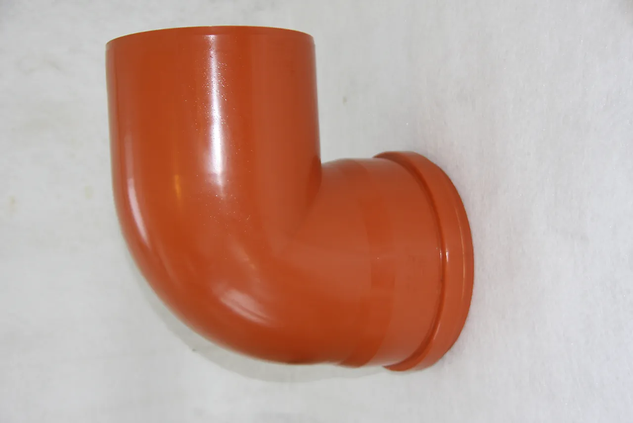 Avløpsrør bend str 160x87,5 PP brun