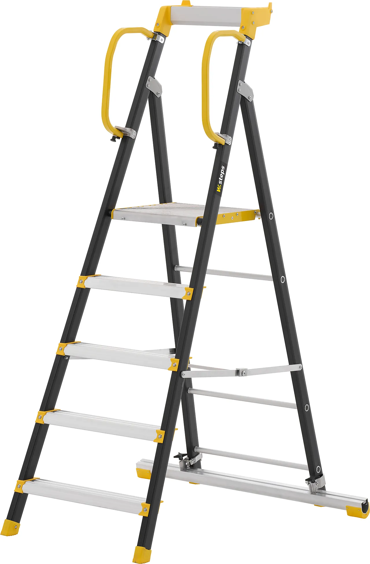 W.steps profftrapp 200P-5 meter med stigefot null - null - 3 - Miniatyr