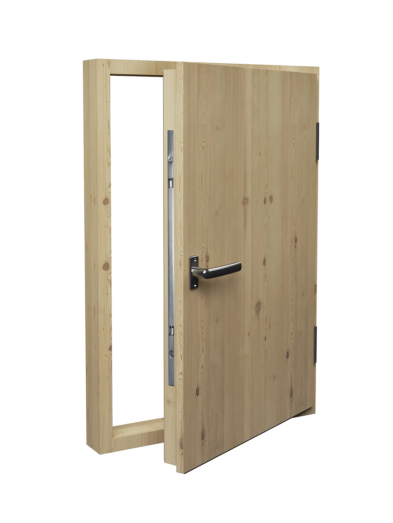 Kottdør 70x140cm furu slett pocket ubehandlet furu