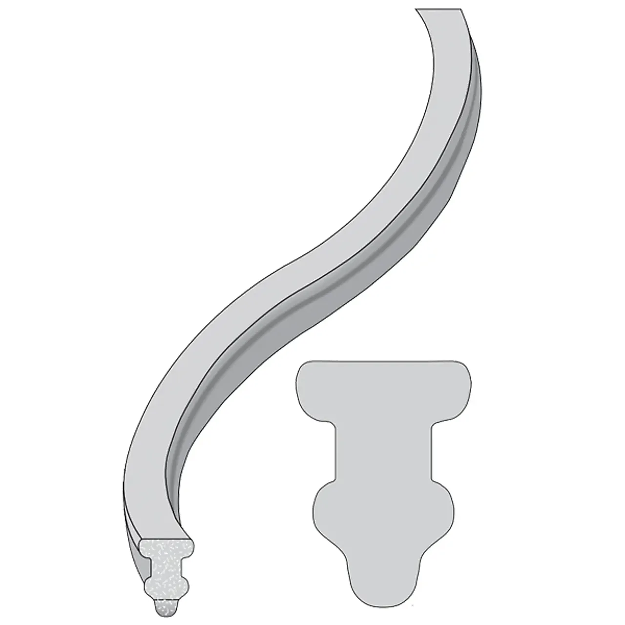 Betong Fiberål lett u/ nupper 25/80