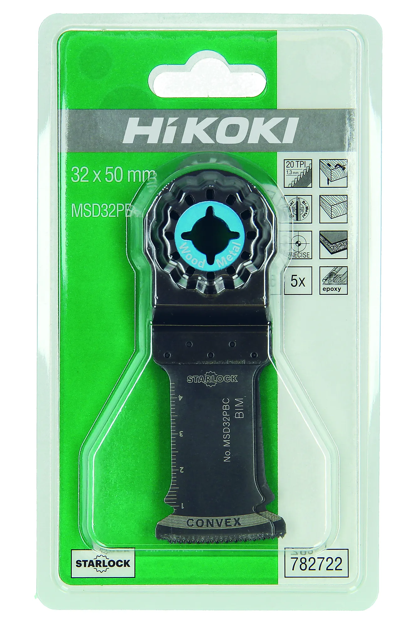 Sagblad 32x50mm tre/metall sl a5 hikoki bim presis starlock