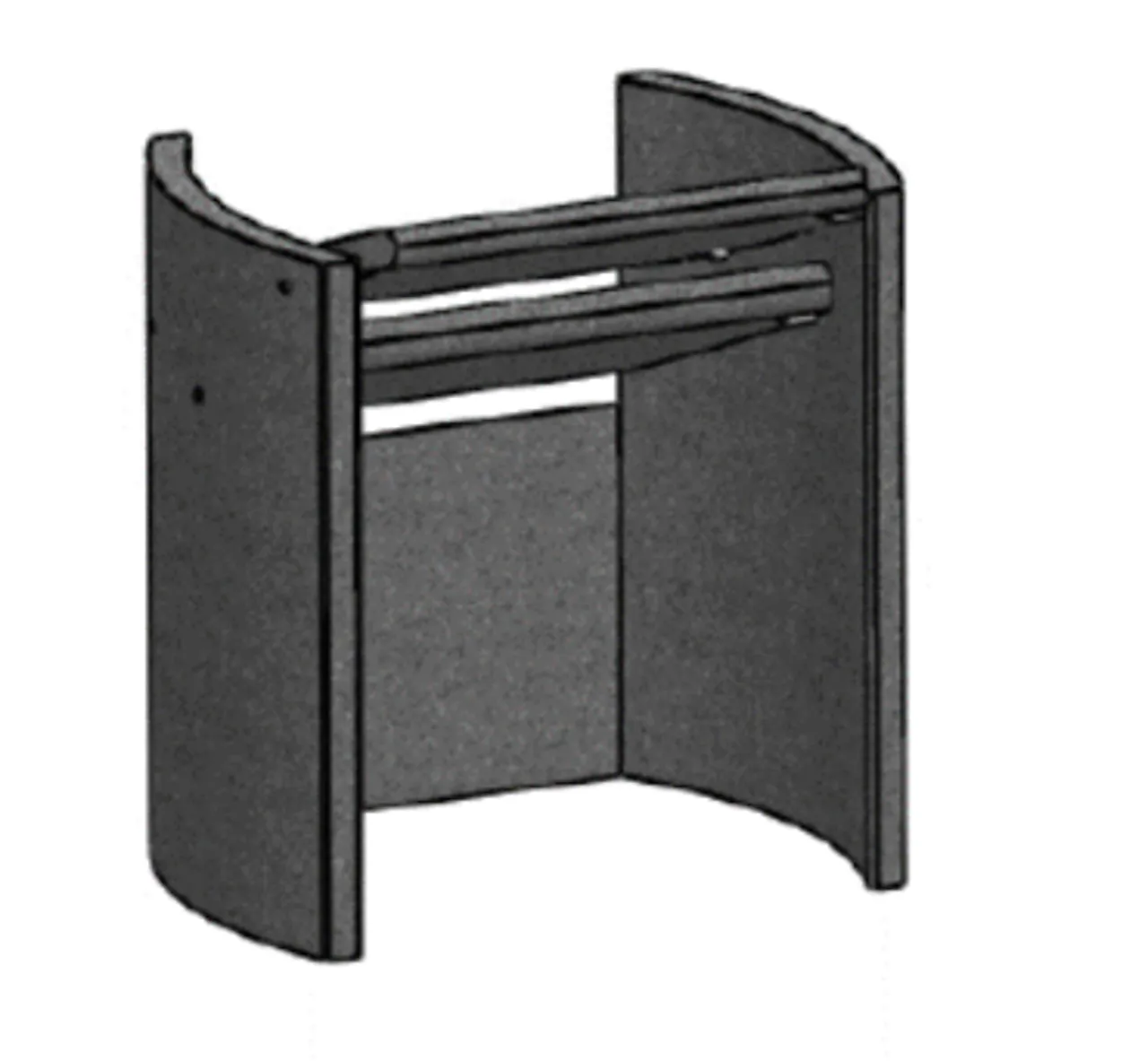 Brennplater komplett sett 400x400x200 mm Brennplater komplett sett 400x400x200 mm