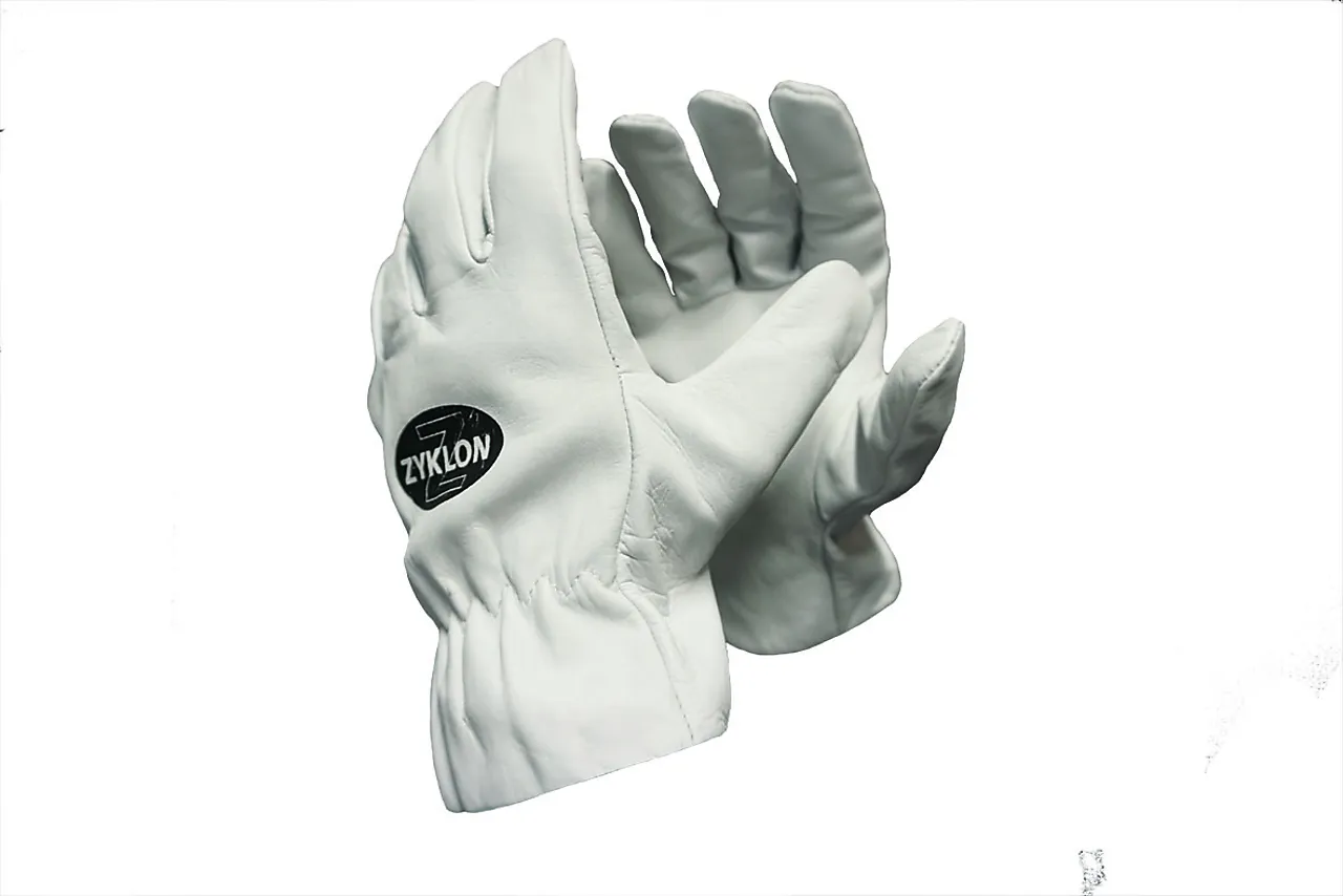 Zyklon jernbindehanske i okseskinn str 11