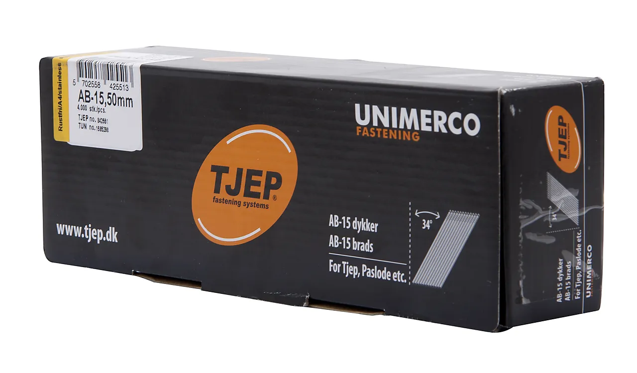 Tjep ab15 50 mm dykker syref. A4. Box 4.000 stk. null - null - 2 - Miniatyr