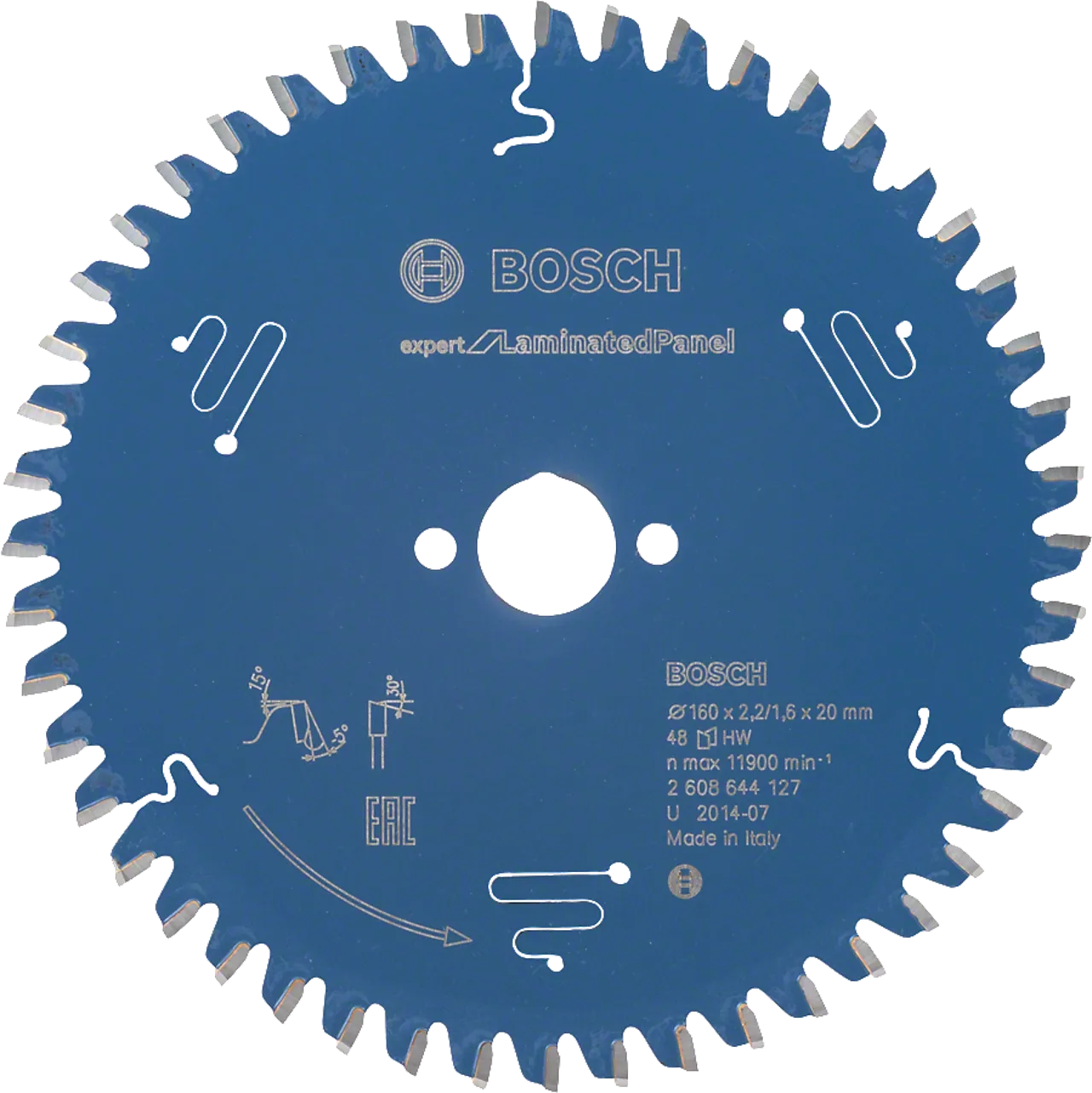 Sirkelsagblad 160x20x2,2mm 48t exp laminat