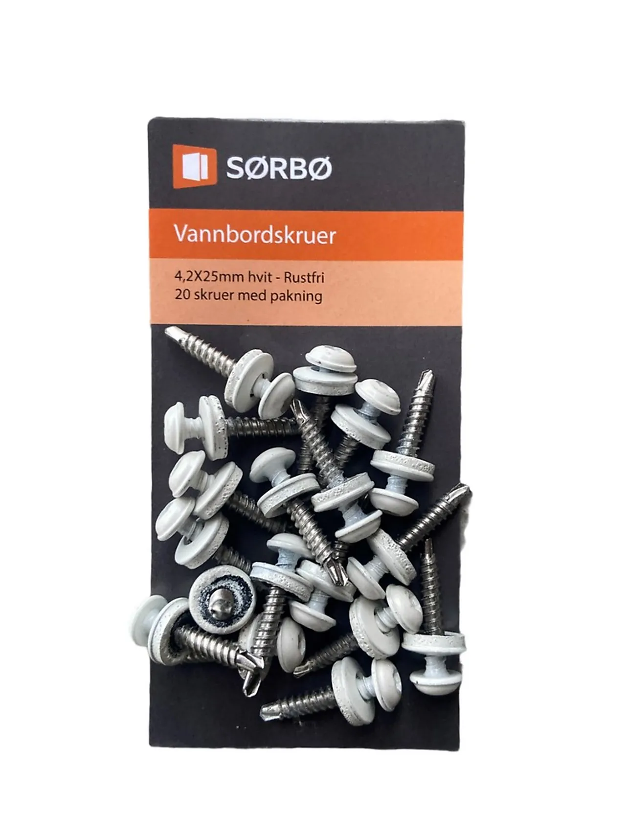 Vannbordskruer 4,2x25 mm hvit 20 stk null - null - 2 - Miniatyr